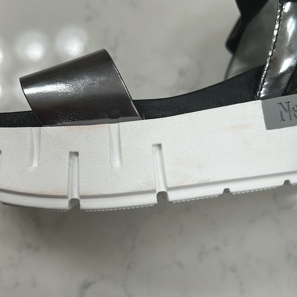 NERO GIARDINI platform sandal Italian made size 38 or US 8 - Picture 9 of 12